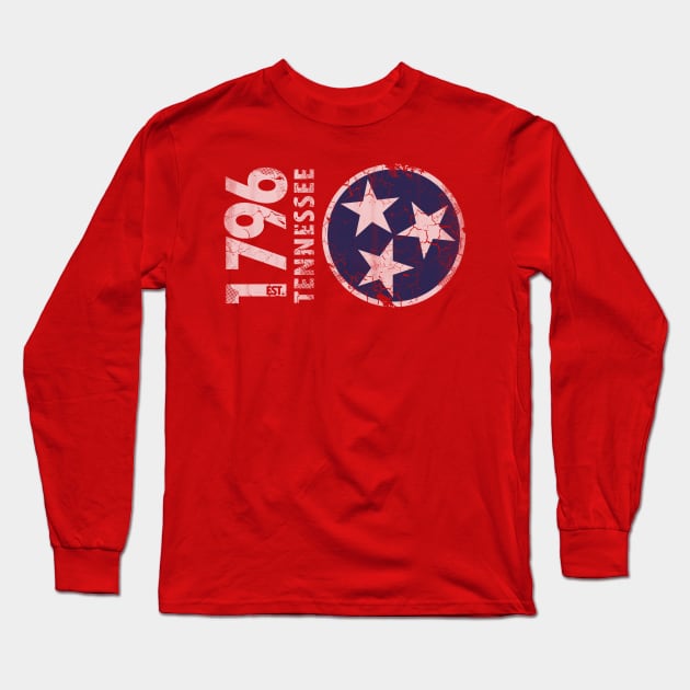 Vintage 1976 Tennessee State Flag Long Sleeve T-Shirt by E